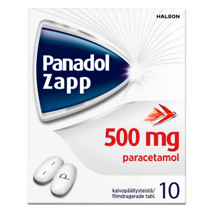 PANADOL ZAPP tabletti, kalvopäällysteinen 500 mg 10 fol kuva 3
