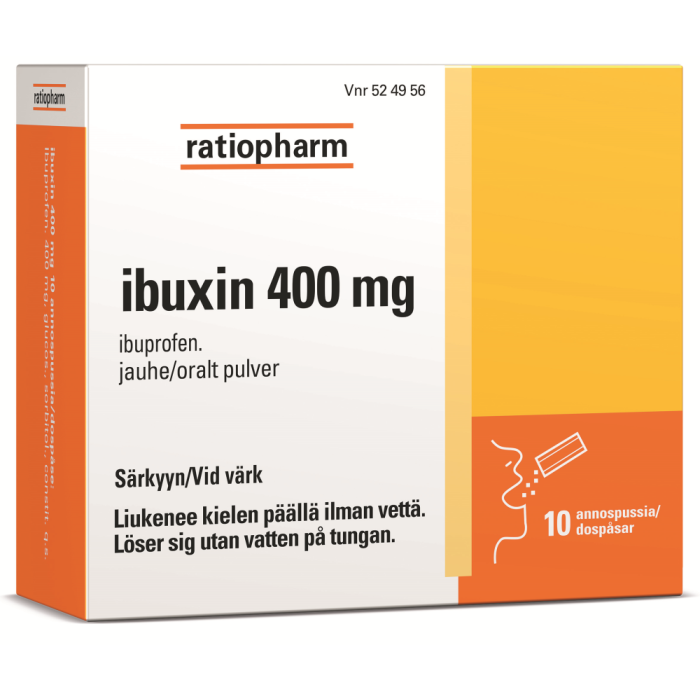 IBUXIN 400 mg jauhe 10 kpl bild 2