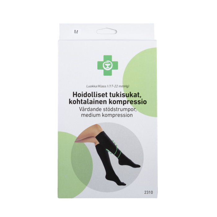 Apteekki hoid tukisukat kohtal kompr XL (lk. I) musta 1 pari bild 2