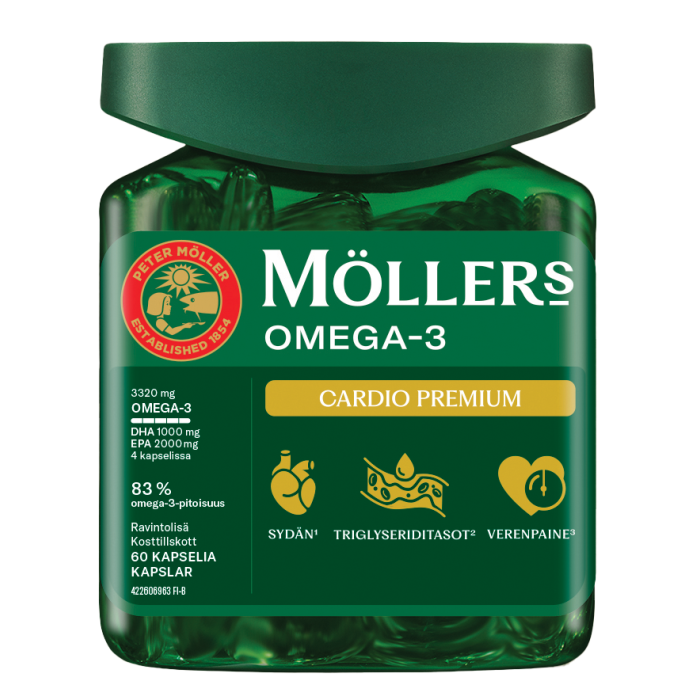 Möller Omega-3 Cardio Premium 60 kaps kuva 2