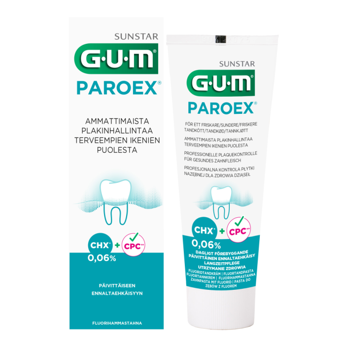 Gum Paroex 0,06% fluorihammastahna 75 ml