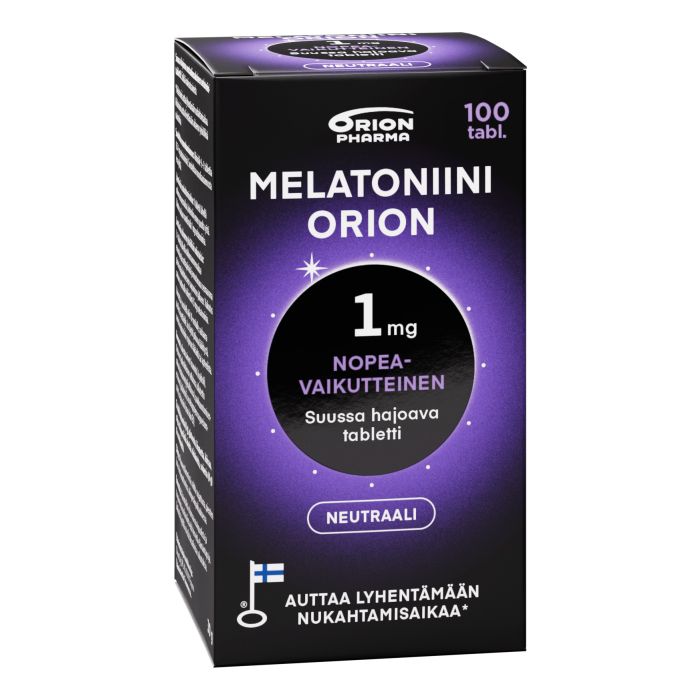 MELATONIINI ORION 1 MG SUUSSA HAJOAVA 100 TABL bild 4