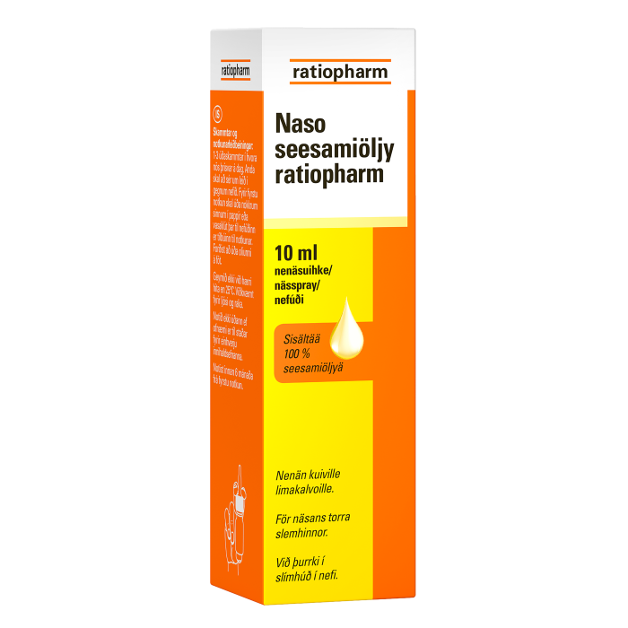 NASO SEESAMIÖLJY RATIOPHARM NENÄSUMUTE 10 ML
