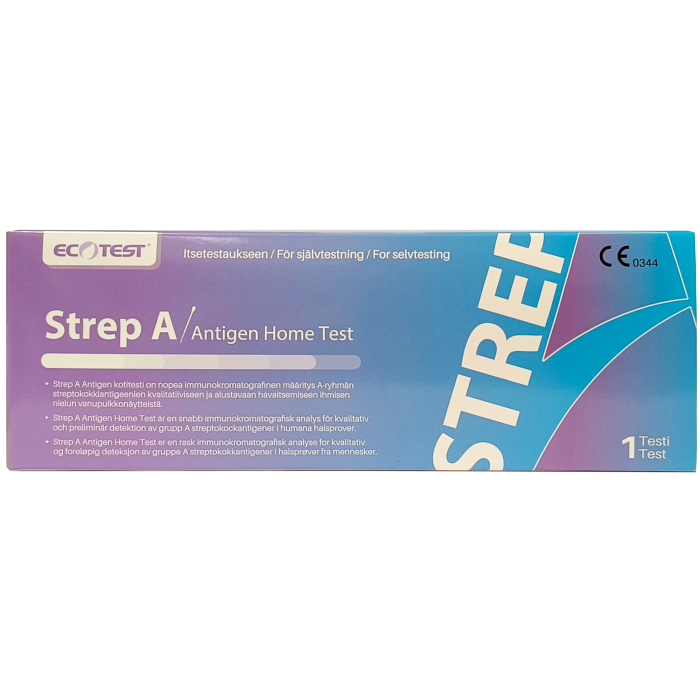 Ecotest Strep A kotitesti 1 kpl bild 1