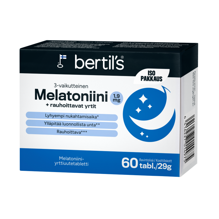 bertils Melatoniini 1,9 mg + yrtit 60 tabl bild 3