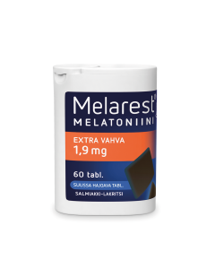 Melarest 1,9 mg Salmiakki-Lakritsi 60 tabl