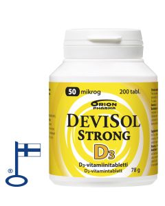 DEVISOL STRONG 50 MIKROG IMESKELYTABLETTI 200 TABL