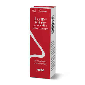 LASTIN nenäsumute, liuos 0,13 mg/annos 10 ml