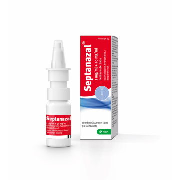 SEPTANAZAL 1/50 mg/ml nenäsumute, liuos 10 ml