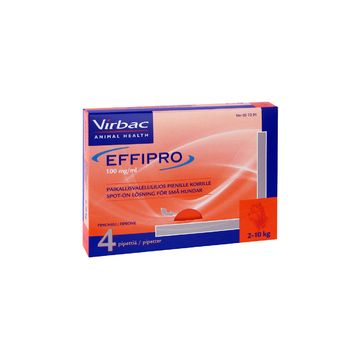EFFIPRO PIENILLE KOIRILLE 100 mg/ml vet paikallisvaleluliuos (2-10 kg)4x0,67 ml