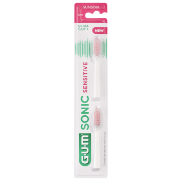 GUM Sonic Sensitive vaihtoharjaspäät 2 kpl