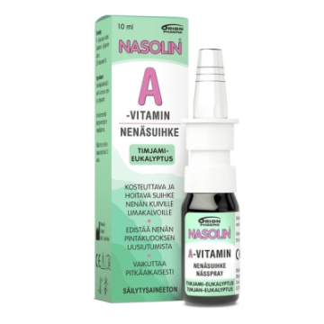 Nasolin A-vitamin Timjami-Eukalyptus nenäsumute 10 ml