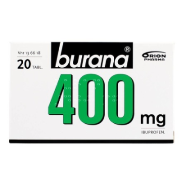 BURANA tabletti, kalvopäällysteinen 400 mg 20 fol