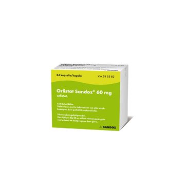 ORLISTAT SANDOZ 60 mg kaps, kova 126 fol