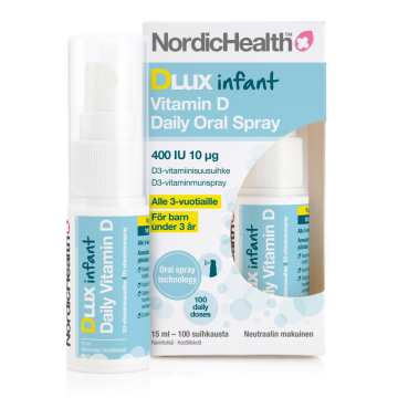 Nordic Health DLux Infant D3-suihke  10 mikrog 15 ml