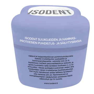 ISODENT PUHD- JA SÄILYTYSRASIA SUUKOJEET JA HAMMASPROTEESIT 1 kpl