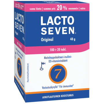 Lacto Seven Original  kampanjapakkaus 100 + 20 120 tabl