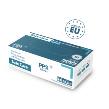 Safe Care Nitriilikäsine sininen koko L elintarvike hyväksytty, puuteriton 100 kpl
