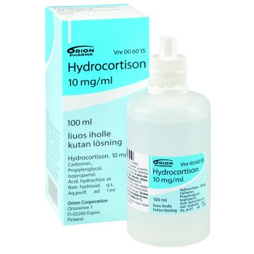 HYDROCORTISON 10 mg/ml liuos iholle 100 ml