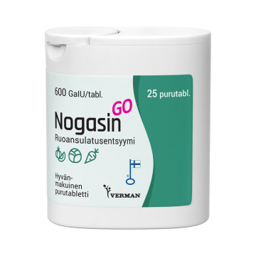 Nogasin GO 25 tablettia