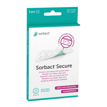 Sorbact Secure 5cm x 7,2cm CE 98147 5 KPL