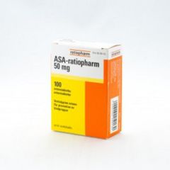 ASA-RATIOPHARM 50 mg enterotabl 100 fol