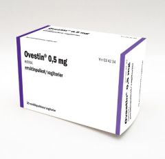 OVESTIN 0,5 mg emätinpuikko 30 fol