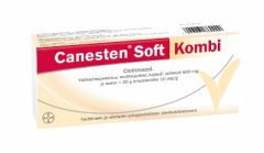 CANESTEN SOFT KOMBI 500 mg + 10 mg/g emulsiovoide + emätinpuikko, kaps pehmeä 1+20 g