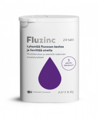 Apteq Fluzinc mustaherukka 24 tabl