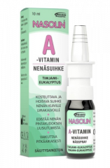 NASOLIN A-VITAMIN TIMJAMI-EUKALYPTUS NENÄSUMUTE 10 ml