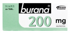 BURANA 200 mg tabl, kalvopääll 20 fol