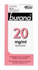 BURANA 20 mg/ml oraalisusp 100 ml