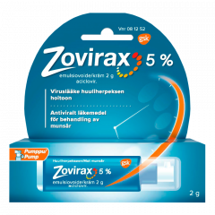 ZOVIRAX 5 % emuls voide 2 g