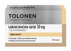 TOLONEN UBIKINON Q10 50 MG + B-vitamiinit 60 KAPS