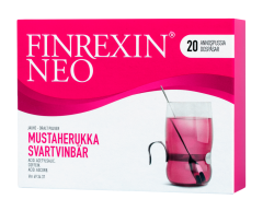 FINREXIN NEO jauhe mustaherukka 20 kpl